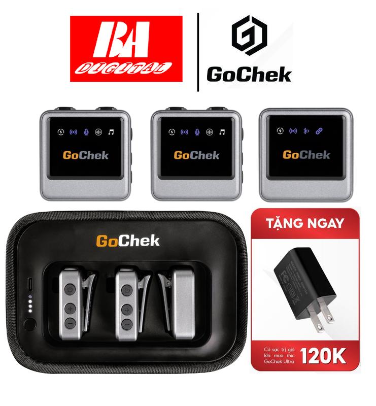  Thiết bị thu âm chuyên nghiệp Gochek tích hợp sử dụng đa thiết bị đa chức năng Mic thu âm không dây Gochek Ultra Plus Không dây gochekultra  plus micro  không 