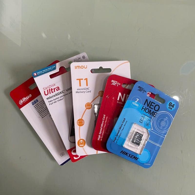  Thẻ Nhớ Giám Sát dahua  hiksemi   Imou 64Gb Chịu Nhiệt Độ Chống Thấm Nước Chống Va Đập Chống Tia X Phụ Kiện Camera flash máy 