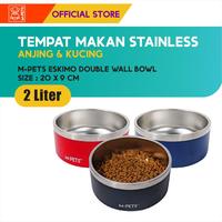 Gambar M-Pets Eskimo Double Wall Bowl 2 Liter / Tempat Makan Hewan dari M-Pets Volk Pets Indonesia Kota Tangerang 1 Tokopedia
