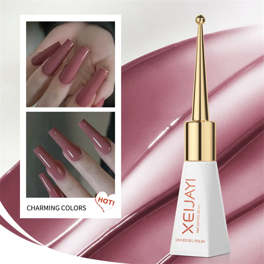 Sơn Móng Tay Gel, XEIJAYI, 28 Màu, Phổ Biến, Một Màu, Công Thức Không Rửa, Chuyên Dụng Cho Các Salon Làm Móng, Loại Gel Quang Trị Liệu