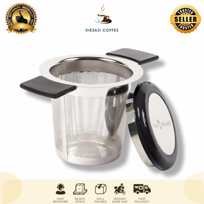 Filter Saringan Teh Infuser Brew In Tea Strainer Loose Leaf Tea 0
