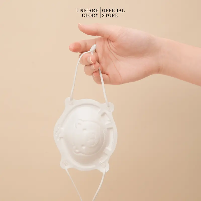 UNICARE Khẩu Trang Gấu 3D Kháng Khuẩn Cho Bé, Khẩu Trang chống Bụi Mịn Và Kháng Khuẩn Cho Bé 6 tháng -3 Tuổi, Quai Đeo Điều Chỉnh 6