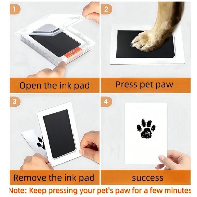 Product Introduction of Pet Paw Print Kit, 1 Set Including Photo Frame & Ink Pads, Pet Paw Print Kit for Dogs and Cats, Pet Memorial Gift 3