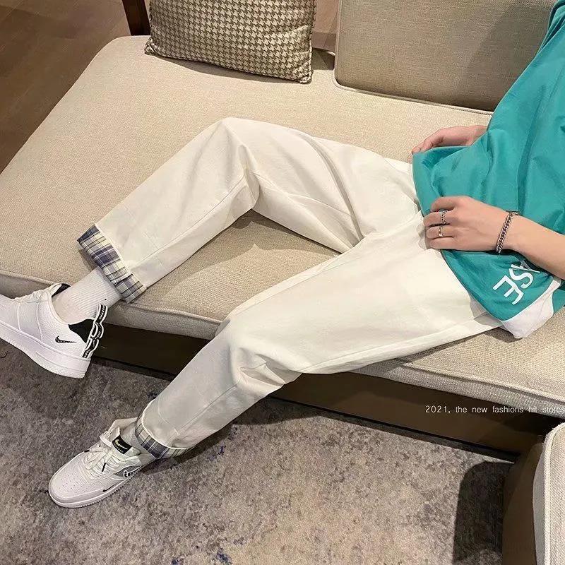 Product Introduction of Quần Thường Ngày Cho Nam, Mỏng Và Rộng Rãi, Thoải Mái, Phong Cách Mùa Xuân Và Mùa Hè, Quần Ống Đứng Cropped Harem Hợp Xu hướng Quần Thoáng Khí, Dành Cho Nam 3