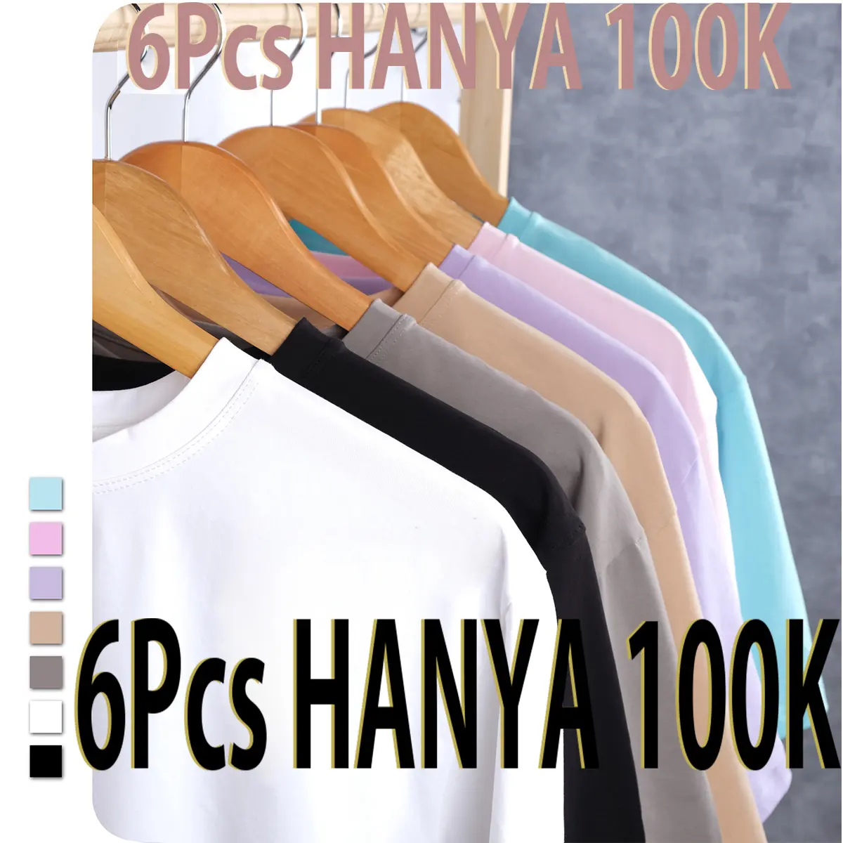 PAKET KAOS POLOS BISA UNISEX 6PCS HANYA 100K Casual Katun Nyaman