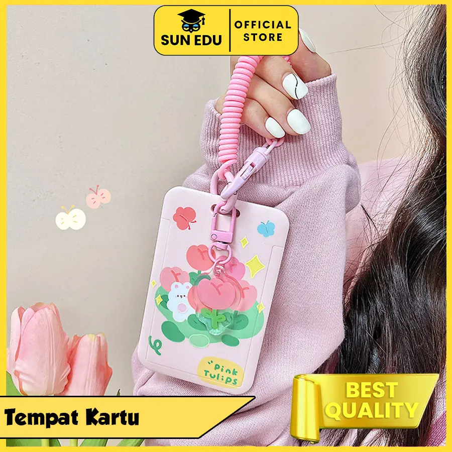 ID Card holder/ Name tag gantungan kartu cute/ Kartu akses MRT Busway lanyard