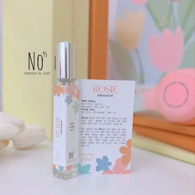 Nước hoa mùa hè, Rosie No95 dành cho nữ, hương thơm dễ thương, nữ tính và tinh tế Cosmetic Perfume Women Tinh Dầu Xịt Thơm