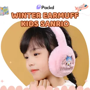 PACKD Kids Winter Earmuff Sanrio | Penutup Telinga Musim Dingin | Penutup Telinga Anak Kuromi Melody