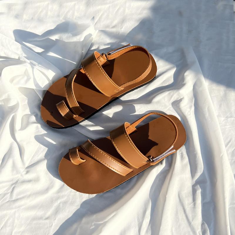 Giày sandal quai chéo xỏ ngón đế bệt,  sandal nữ đi học, đi chơi đi làm SANDALTHOITRANG
