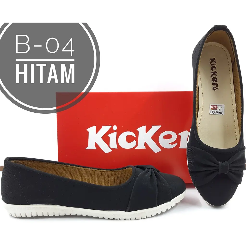 Sepatu Kickers Wanita Slip On Kode B-04