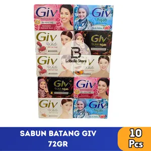 10Pcs Sabun MANDI GIV BATANG kemasan 72gr Soap Membersihkan