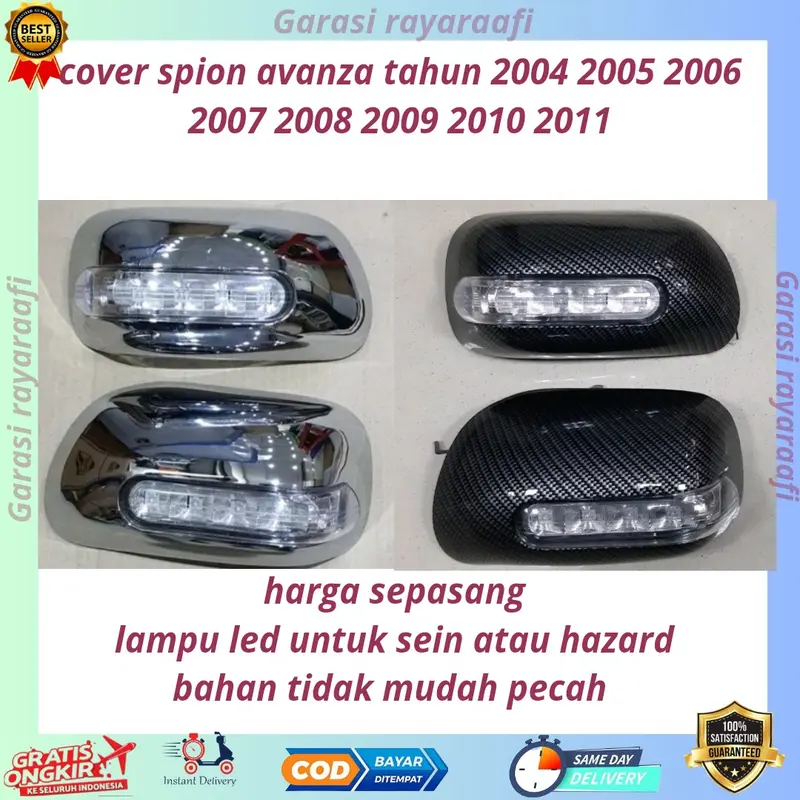 cover spion avanza xenia lama vvti tahun 2004 2005 2006 2007 2008 2009 2010 2011  cover spion led mobil avanza lama dan vvti 2