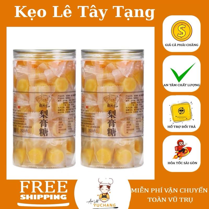 Kẹo Ngậm Lê Tây Tạng Bạc Hà, Kẹo Ngậm Lê Bổ Phế Đỡ Ho - Ăn Vặt YuChang Candy Food Chua