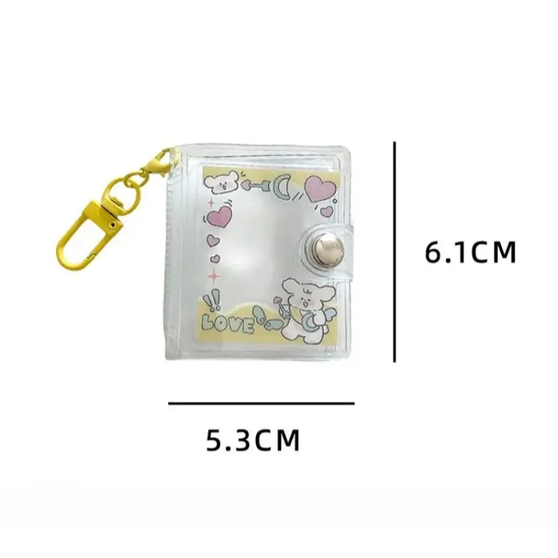 Túi Giữ Ảnh, 2 Inch, Trong Suốt, Album Ảnh Mini Tự Làm, Móc Chìa Khóa, Bảo Quản Ảnh Chứng Chỉ Cầm Tay Nhẫn Chìa Khóa Cầm Tay Hàng Mới Về 8