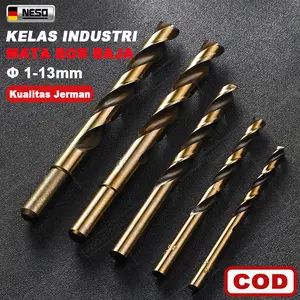 Neso German Mata Bor HSS 1-13mm （COD）Steel Bor Besi Baja Keras Titanium/Kayu/Besi/kerami/Mata Bor Set