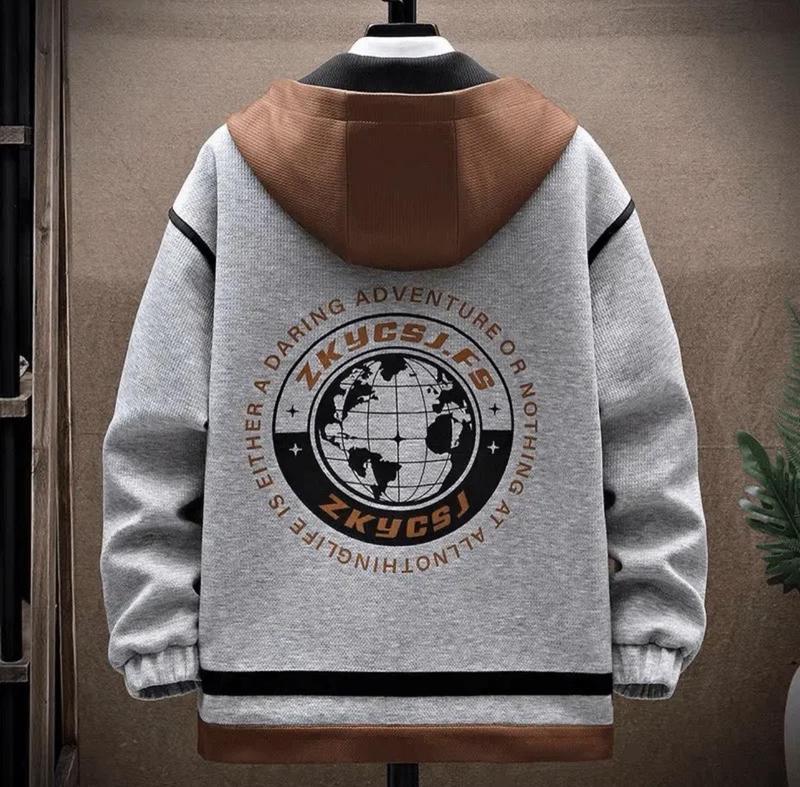 Product Introduction of Áo Khoác Nỉ Nam Mẫu Mới Phong Cách Thu Đông Họa Tiết Đẹp , Cool Ngầu GIỮ Ấm Cơ Thể Benzen Store Jacket Menswear Kem Đen 15
