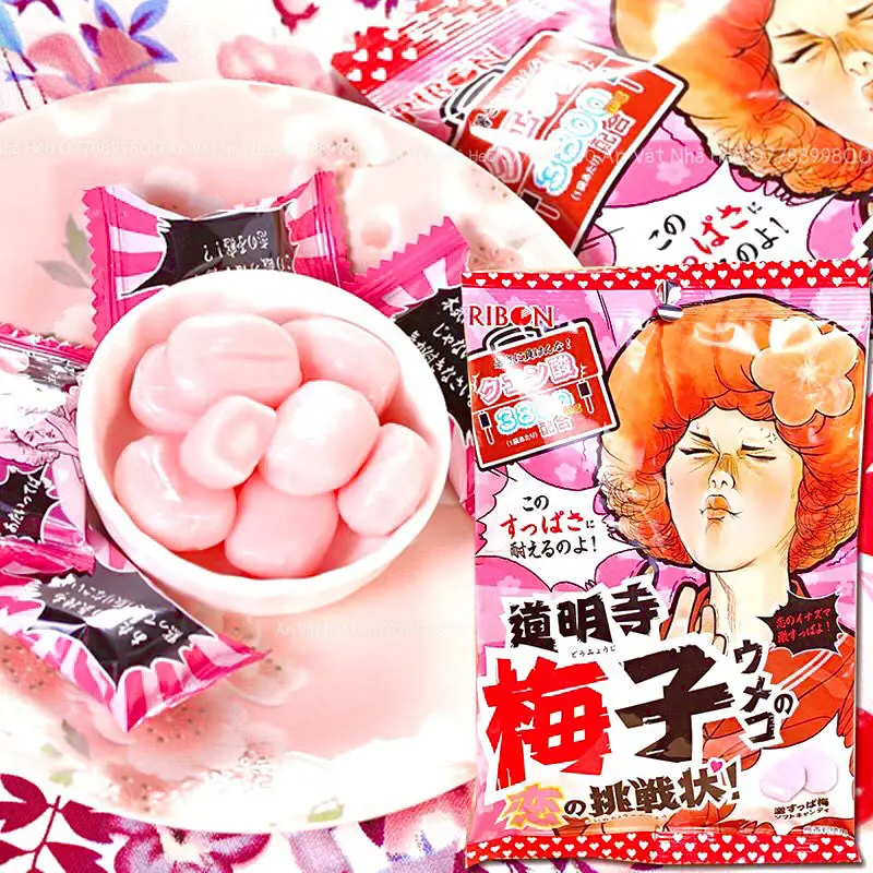 Kẹo Siêu Chua Super Nobel Nhật Bản Cứng Mềm Gói 88g và 60g Vị Cola - Lemon - Chanh - Mơ 2