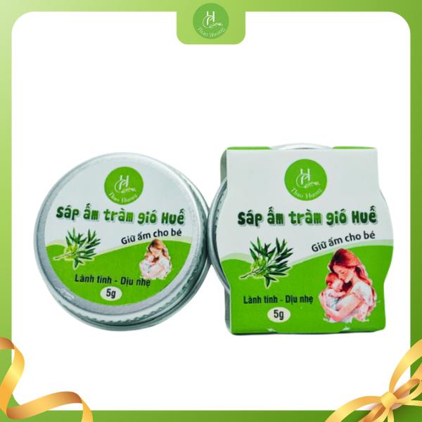 Sáp Giữ Ấm Từ Tinh Dầu Tràm Huế Khi Nằm Trong Phòng Đều Hòa Thời Tiết Lạnh Dịu Nhẹ Thao Huong 5gr Cho Bé