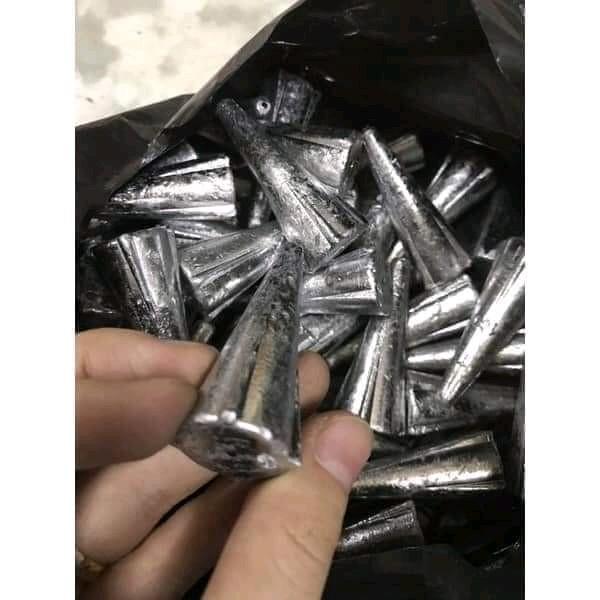{1kg} Chì Câu Cá Có Cánh Xuyên Tâm Đủ Size 20g,30g....Đến 200g
