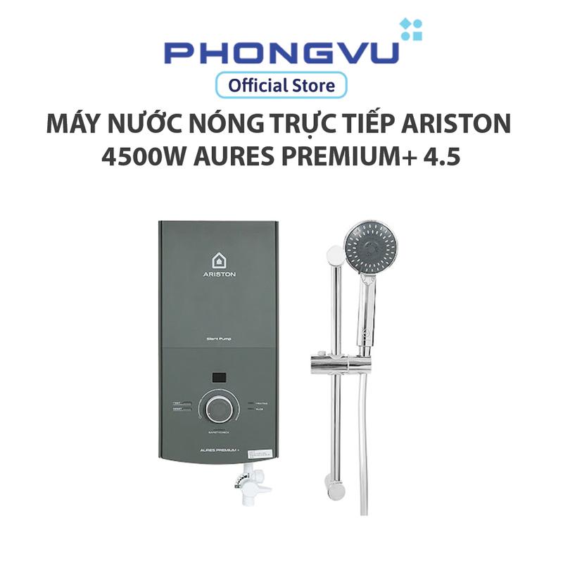  Máy nước nóng trực tiếp Ariston 4500W AURES PREMIUM+ 4.5P - Bảo hành 24 tháng 