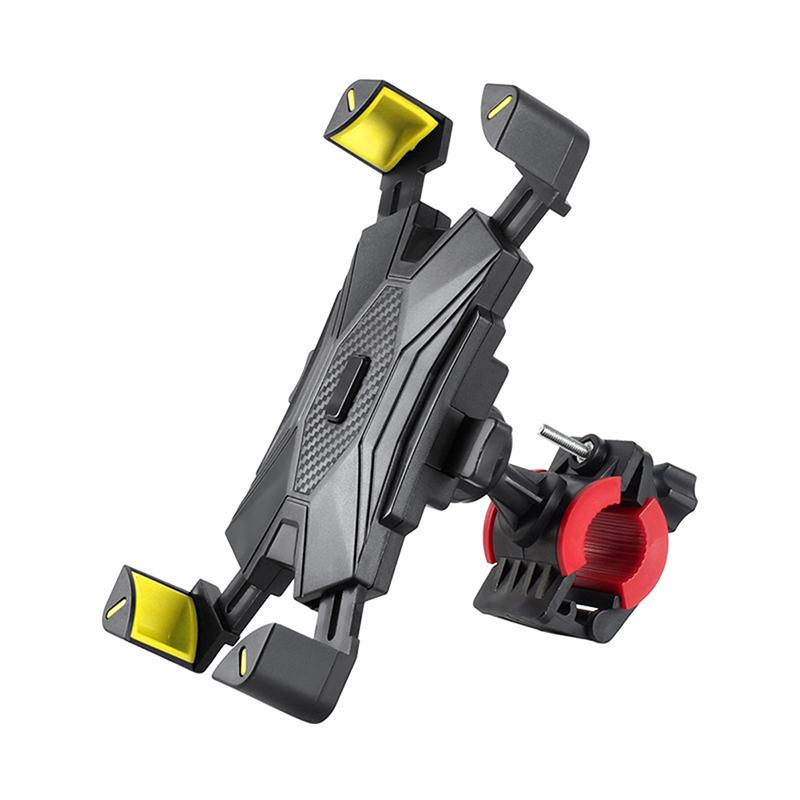 Motorcycle Bike Phone Holder Shockproof Elastic Phone Mount Stand 360° View Bicycle Phone Holder for 4.8-6.8 Inch Cellphone 8