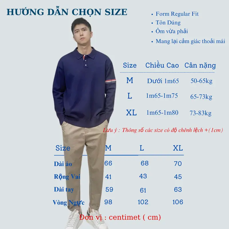 Áo polo dệt kim RYOMA, thiết kế kẻ tay, chất len lông cừu, mềm mịn, sang trọng, lịch sự NHA-10 8