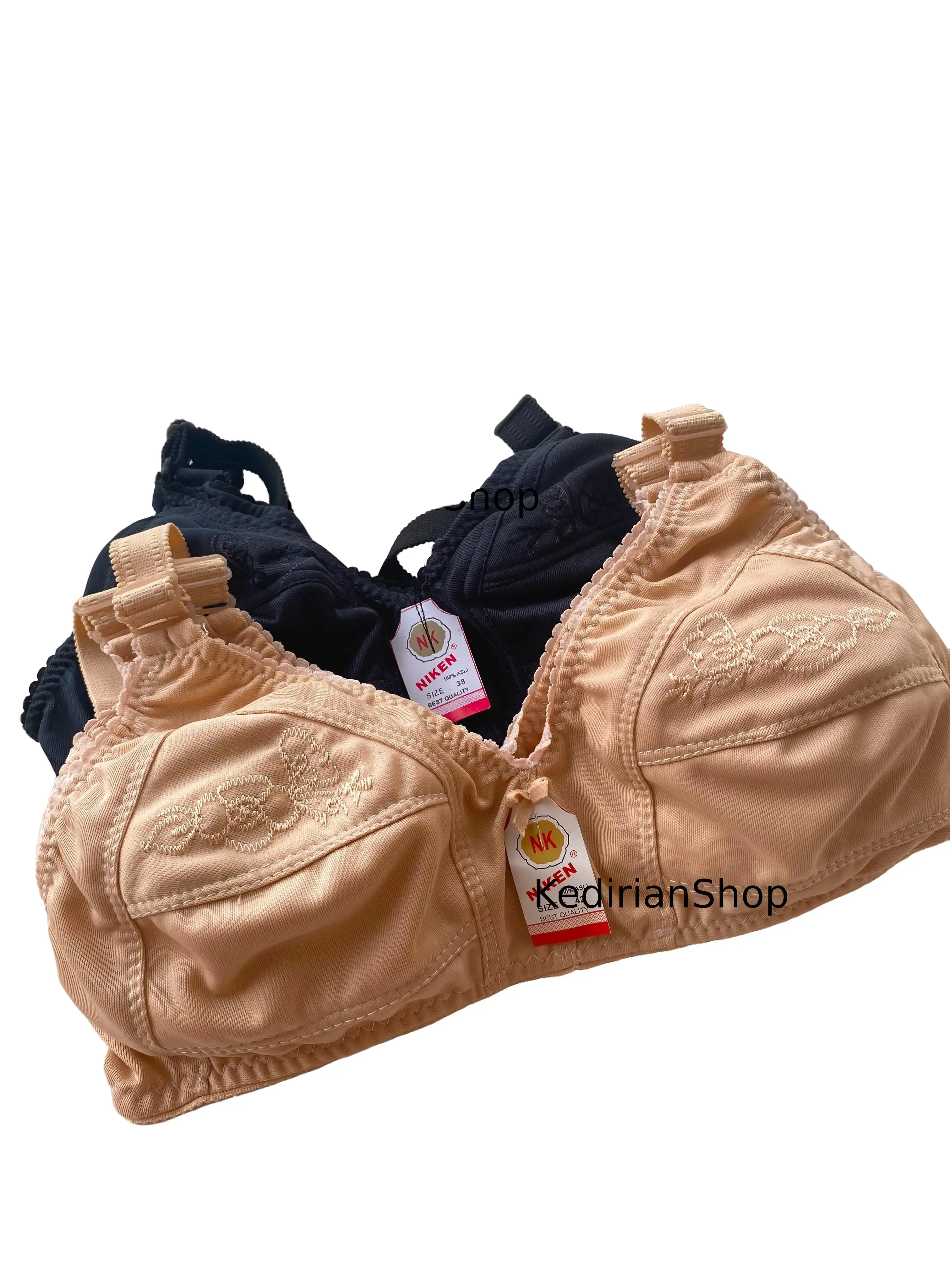 Bra JUMBO MERK NIKEN WANITA TANPA BUSA - Baju Dalam / BH Dewasa Nyaman Ringan Tipis [isi 4] Kancing Motif Timbul