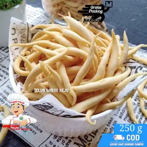 SNACK TELUR  GABUS KEJU 250g| SNACK KILOAN MURAH - RASA DIJAMIN NAGIH / GRATIS ONGKIR