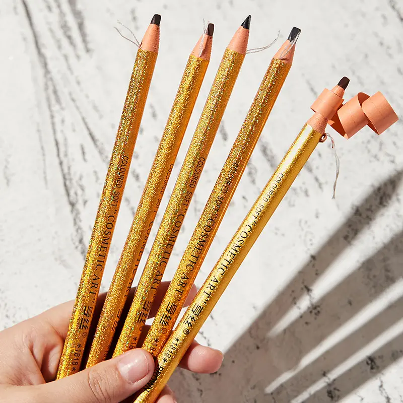 Laser Line Drawing Eyebrow Pencil Waterproof Sweatproof Fadeless Cosmetics Beauty Make-up Wholesale Eyebrow Pencil Internet Celebrity Same Style Makeup