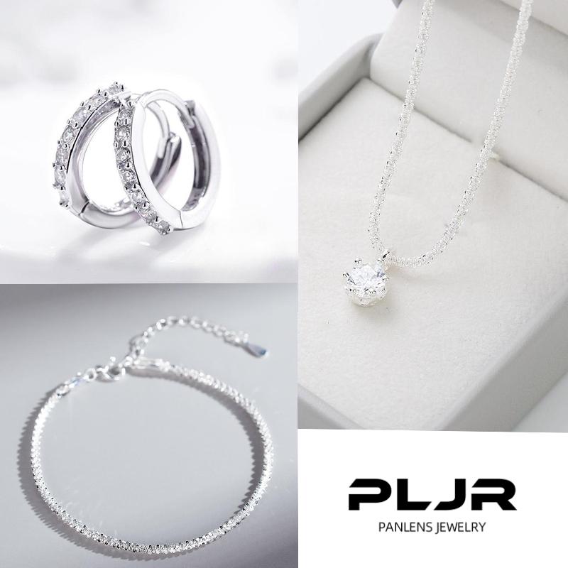 Khuyên Tai Vành Tai Bằng Zirconia Dát Đá Siêu Nhỏ Thiết Kế Sang Trọng Nhẹ, Bộ Vòng Cổ Và Vòng Tay Ngôi Sao Lấp Lánh, Đồ Trang Sức Quà Tặng Hợp Xu hướng