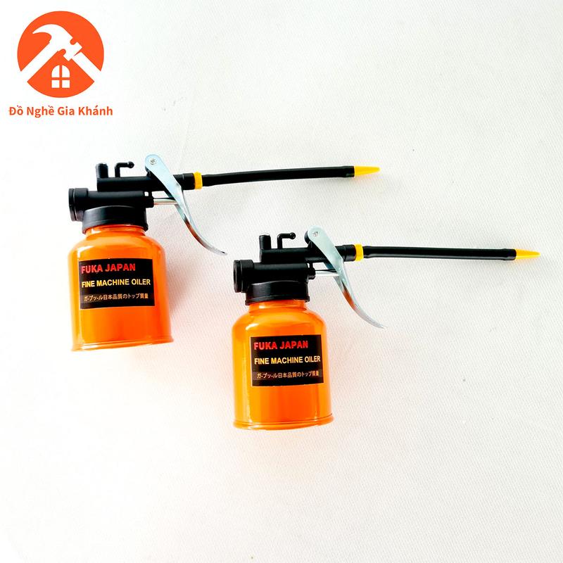 Combo 2 bình châm dầu nhớt 250ml, vòi châm dầu bẻ cong