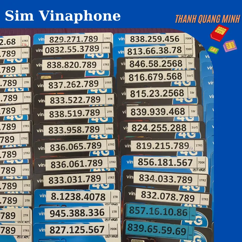 [Số 03]Sim Vinaphone 4G, sim trả trước, số đẹp Lộc phát, Đại cát