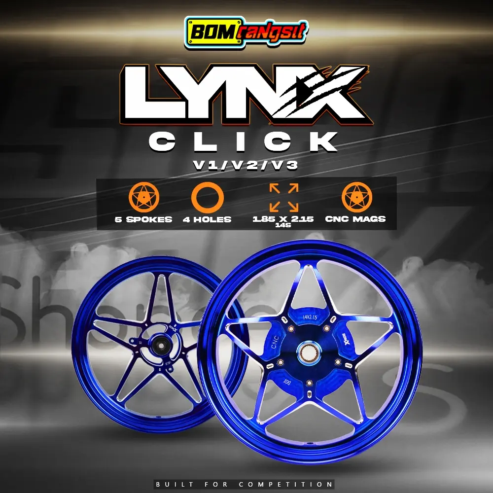Bom Rangsit BomX Lynx Cnc Mags Click 125/150/ BEAT FI Star Mags 14s 5 ...