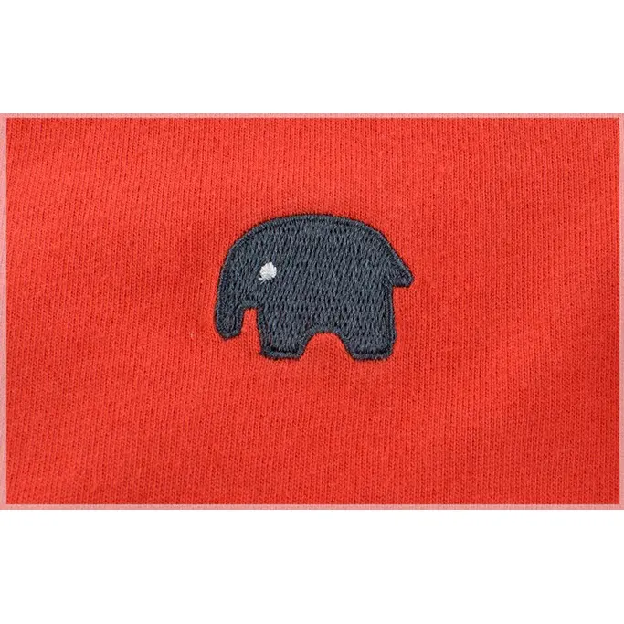 Baju Kaos T-Shirt Fashion Anak Laki-Laki Gambar Gajah Warna Putih Dan Merah 3