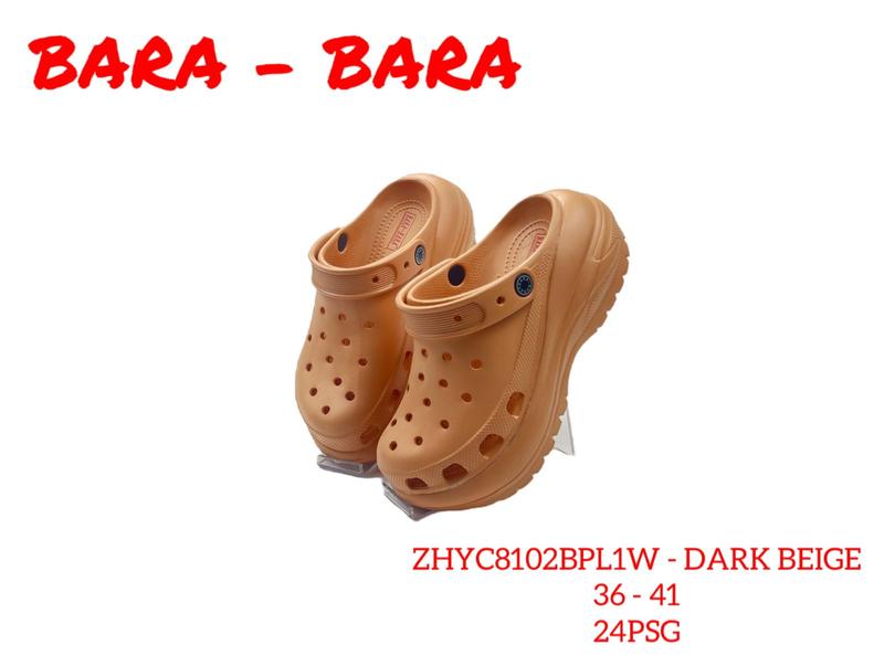 [AURELIO] - Sandal Lebaran 2024 Model Baru Bara-bara Polos Full Warna Tinggi 7 Cm - BPL1W Karet Wanita 4