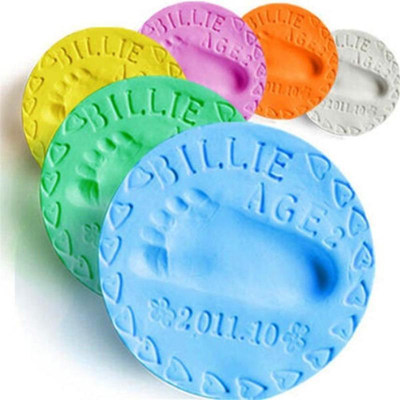 Product Introduction of Làm Khô Không Khí, Chăm Sóc Em Bé Đất Sét Mềm, Bộ Dấu Dấu Tay Chân Cho Em Bé Đúc, Khay Mực Tay Bố Mẹ-Bé Vân Tay Đồ Chơi Trẻ Em 30