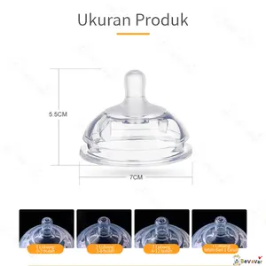 Bevavar Puting Piko Bello / Botol bayi leher lebar pengganti Dot