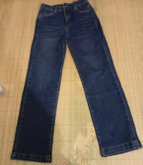 CH01 - Quần jean nữ ống đứng gấu to lưng cao co giãn 4 chiều Women 2