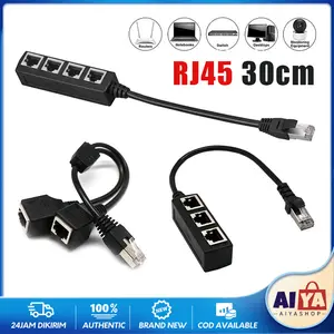 Kabel Adapter Konektor LAN RJ45 Splitter Connector Hub 2 3 4 Port Transfer Data Menjadi Lebih Mudah