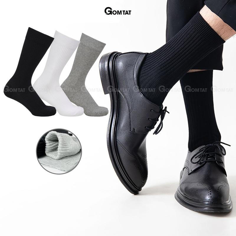 Tất nam công sở cổ cao Cotton, vớ đi giày tây nam cao cấp cổ cao 25cm, tất đi giày tây, vớ nam công sở Menswear - FIVE-TAY10