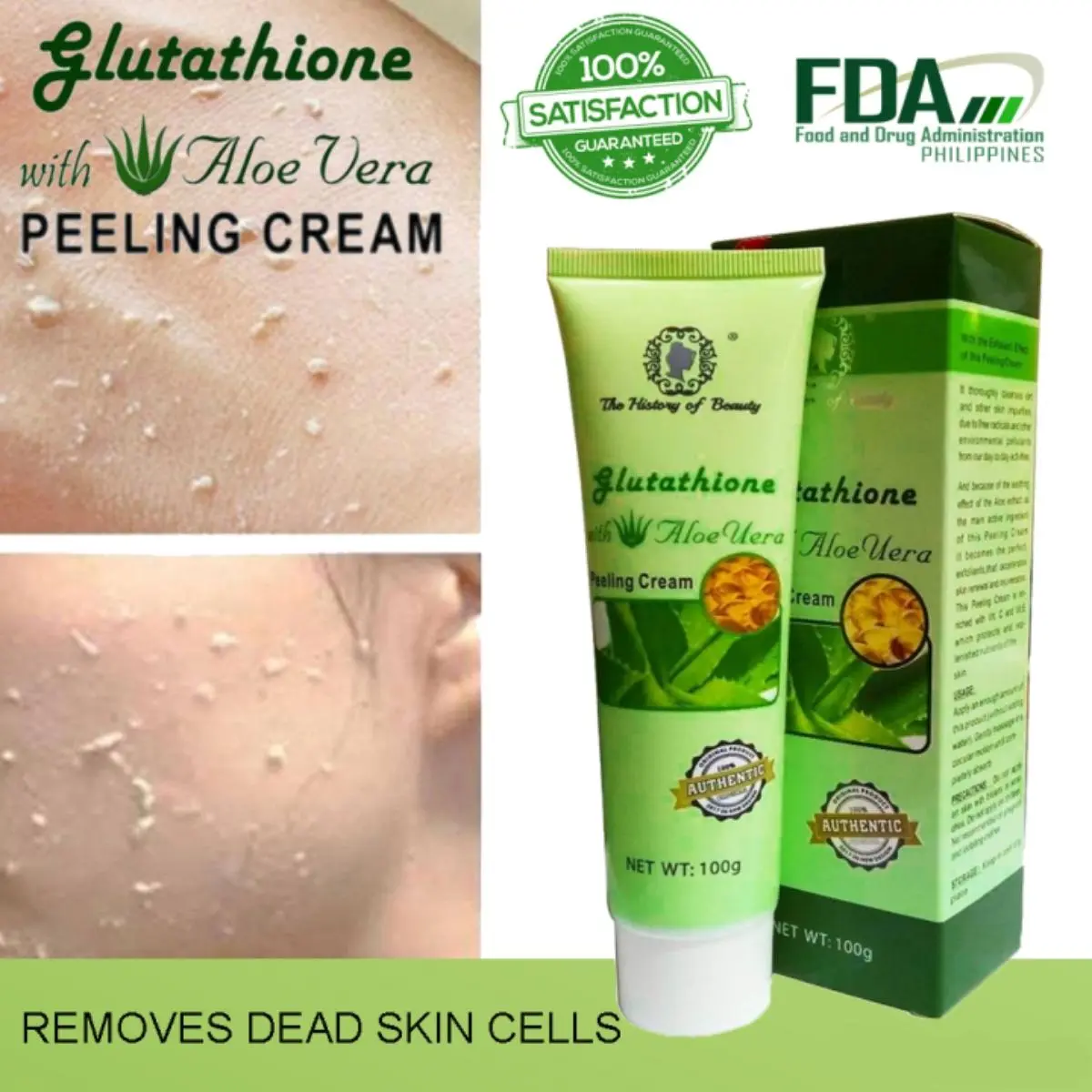 Glutathione With Aloe Vera Magic Peeling Cream Skincare Body Care