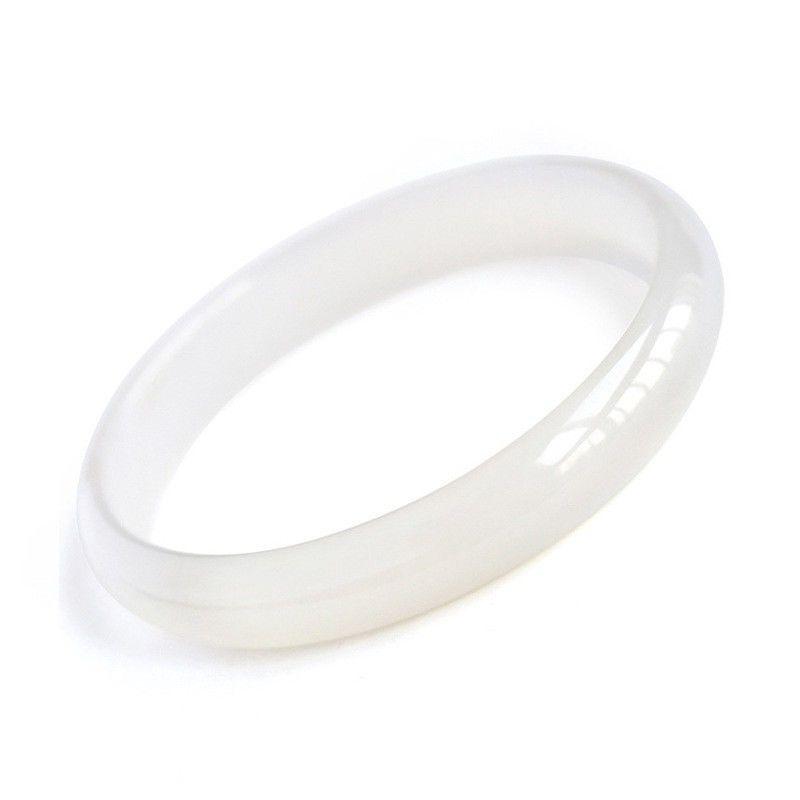 Vòng Tay Ngọc Bích Ánh Trăng Trắng Mã Não Tự Nhiên, Dành Cho Phụ Nữ Trẻ, Vòng Tay Mã Não Chalcedony Băng Giá Tự Nhiên, Vòng Tay Thạch Dâu Tây Ngọc Bích, Năm 2025 vong  bach  nguyet  quang 5