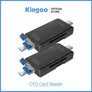 OTG Card Reader 6 in 1 Support USB Type C / USB 2.0 / SD Card / Micro SD / Micro USB