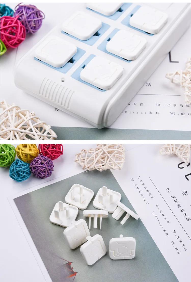 Product Introduction of 10Pcs US Standard Outlet Covers Baby Proofing Safety -Child Secure Electric Plug Protectors with Hidden Handle Square 2/3-Prong 15