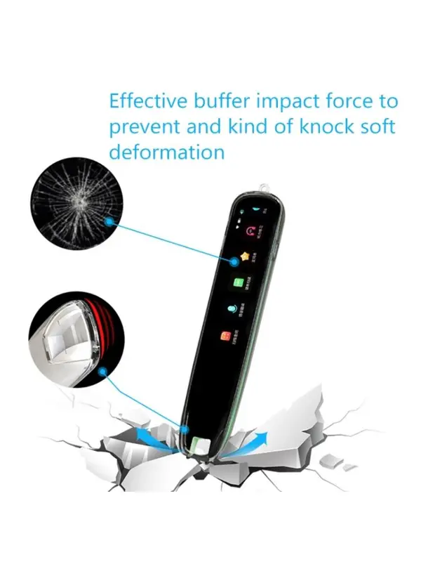 Zho Ốp TPU Trong Suốt, Cho IFLYTEK AIP S10 Bút Ngữ Thuật Túi Đựng Cầm Tay Vỏ Hộp Bảo Vệ Túi Nén 8