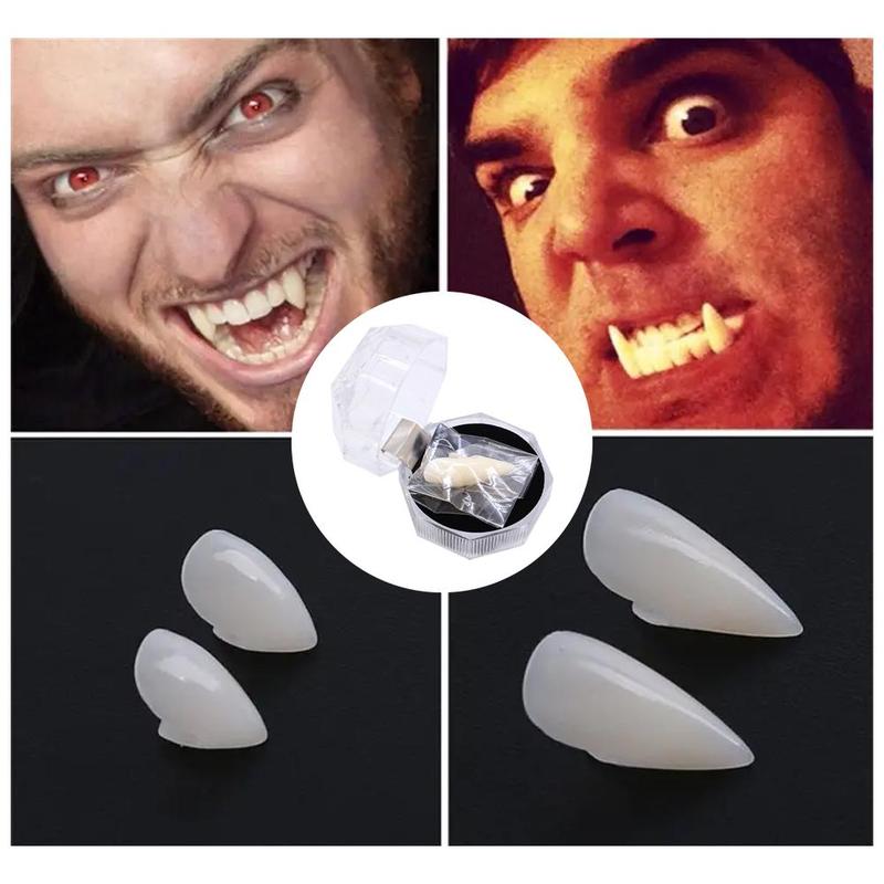 Product Introduction of Bloodcurdling Vampire Werewolves Fangs Fake Dentures Teeth Costume Halloween Fad New Party Tricky Props 28