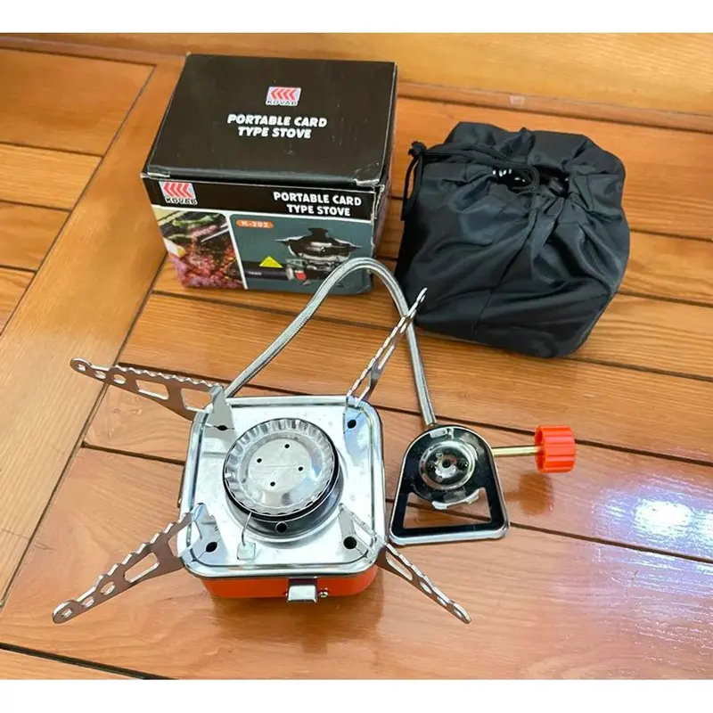 Bếp gas mini gấp gọn tiện lợi đa năng dùng đi cắm trại dã ngoại camping 4