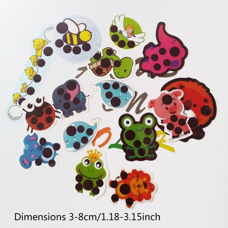Product Introduction of Cartoon Fever Stickers Children Forehead Thermometer Fever Track Testing Sticker 0