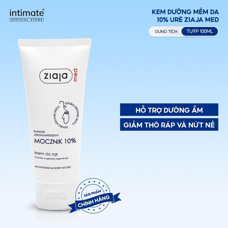  Kem Dưỡng Mềm Da 10% Urê Ziaja Med ZIAJA Hỗ Trợ Dưỡng Ẩm Giảm Thô Ráp Và Nứt Nẻ 100ml 