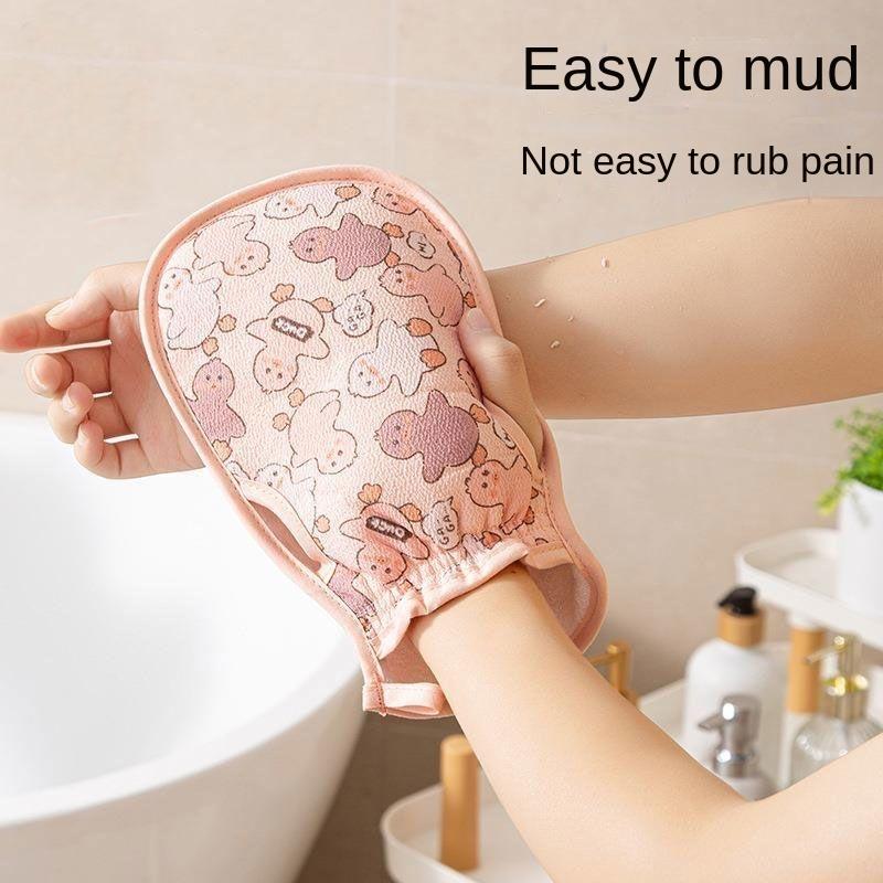 Product Introduction of Bath Towel Medium Sand Double-Sided Bath Towel Non-Hurt Skin Strong Mud Rubbing Special Painless Dusting Medium Sand Bath Towel-B292 0